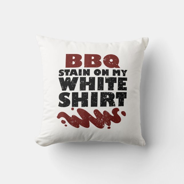 BBQ Stain on my White  Cushion (Front)