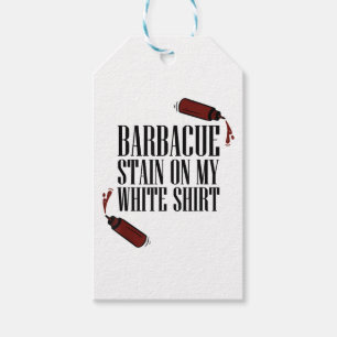 BBQ Stain on my White Gift Tags
