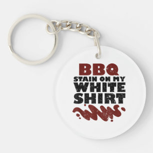 BBQ Stain on my White Key Ring