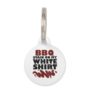 BBQ Stain on my White Pet Tag
