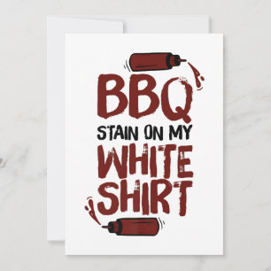 BBQ Stain on my White Premium Invitation