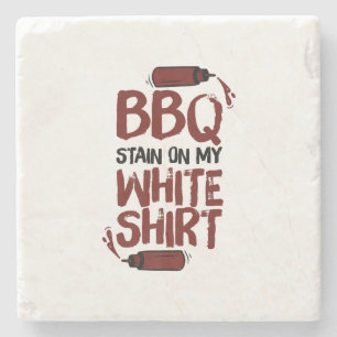 BBQ Stain on my White Premium Stone Coaster