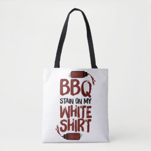 BBQ Stain on my White Premium  Tote Bag
