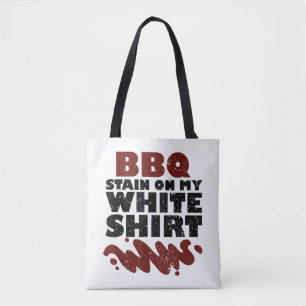 BBQ Stain on my White Tote Bag