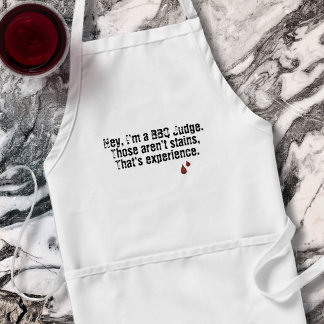 BBQ Stains VS Experience BBQ Judge Apron