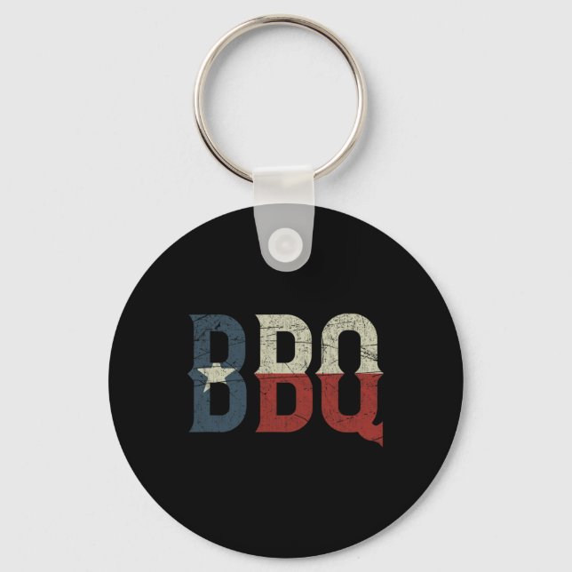 Bbq Texas  Key Ring (Front)