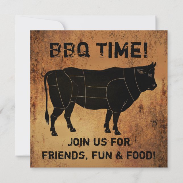 BBQ Time! Invitation (Front)