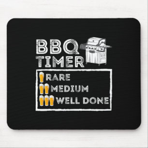 Bbq Timer - Funny Bbq Smoker Byrbecue Grilling  Mouse Pad
