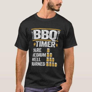 BBQ Timer Grilling Barbecue Smoking Meat Funny Pig T-Shirt