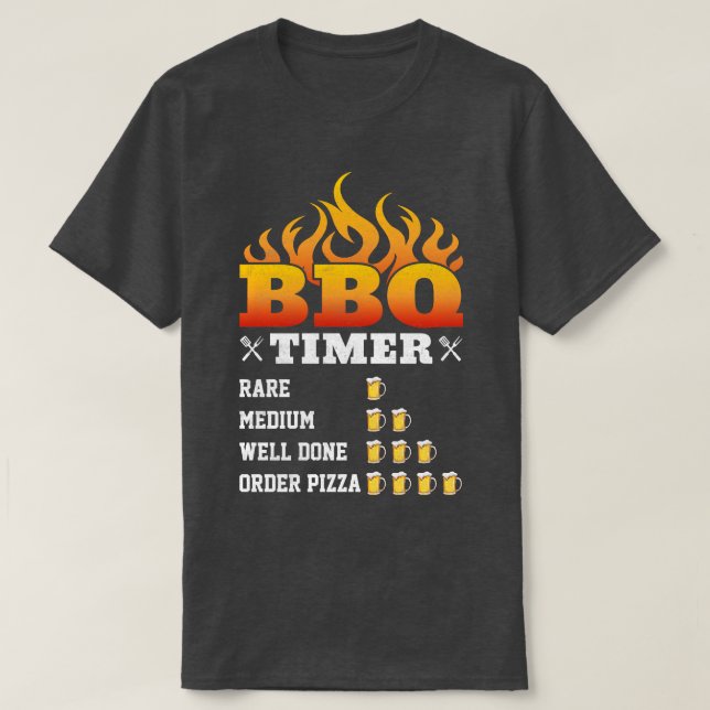 Bbq Timer  T-Shirt (Design Front)