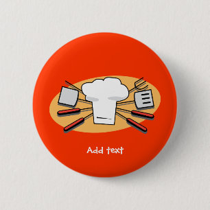 BBQ today pinback button template