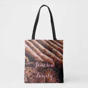 BBQ Tote Bag Family Cooked Meat Food