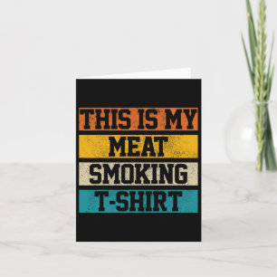 Bbq Vintage Grillmaster Chef Gift This Is My Meat Card