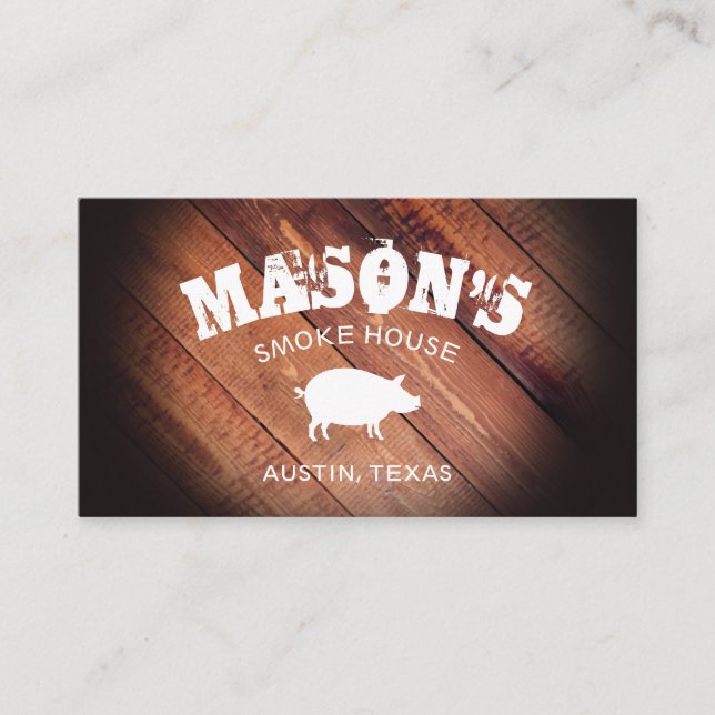 BBQ / Wood Business Card (Front)