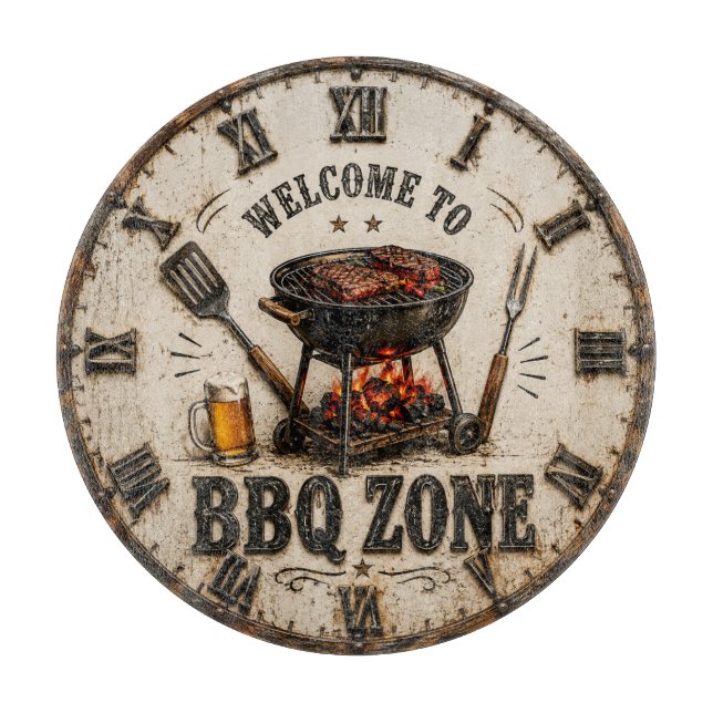 BBQ Zone  Barbecue Grill Cutting Board (Front)
