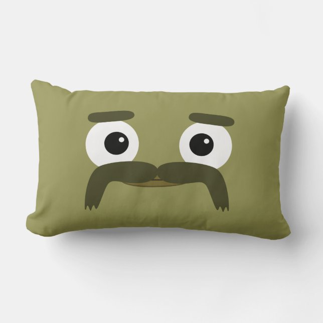 BBSS Moustachios #3 Pillow (21"x13") (Front)