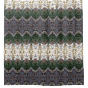 BC Fall Trees Ikat 9 Shower Curtain