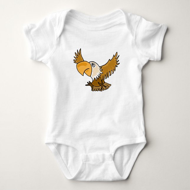 BC- Funny Eagle Baby Outfit Bodysuit (Front)