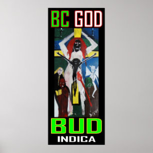 BC GOD BUD INDICA POSTER
