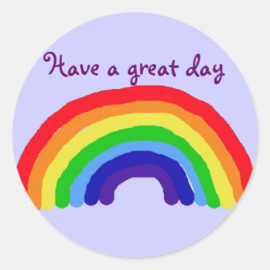 BC- Have a great day rainbow sticker