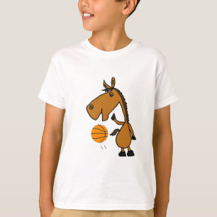 BC- Horse Playing Basketball Shirt
