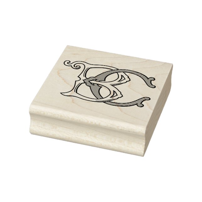 BC Monogram CB Monogram Rubber Ink Stamp (Stamp)