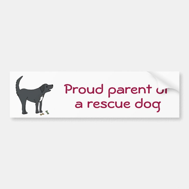 BC- Proud parent of a rescue dog sticker (Front)