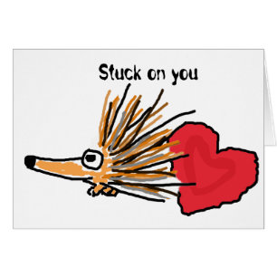 BC- Stuck on You Porcupine Card