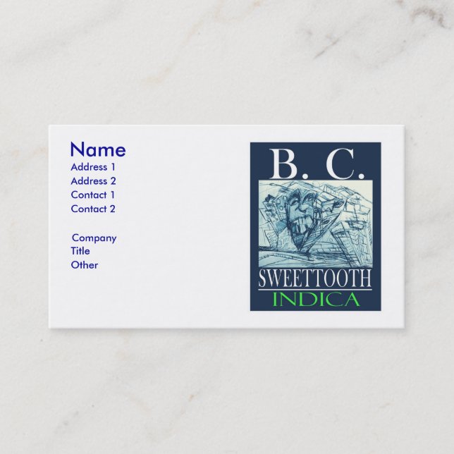BC SWEETTOOTH INDICA BUSINESS CARD (Front)
