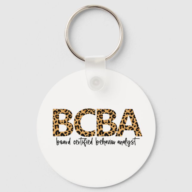 BCBA, bcba gift, behaviour analyst, ABA, BCBA  Key Ring (Front)