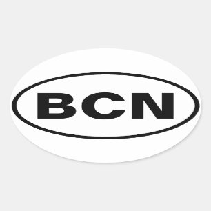 BCN Oval Decal Sticker