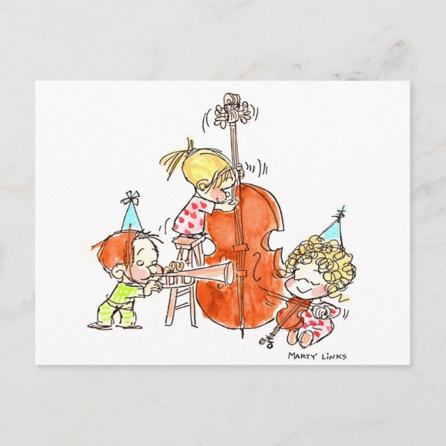 BD-005 Birthday Band Postcard (Front)