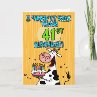 bd cow - 41 card