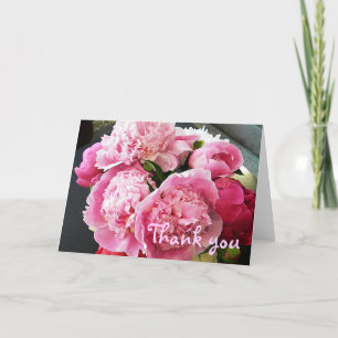 BD- Peony Floral Thank you card