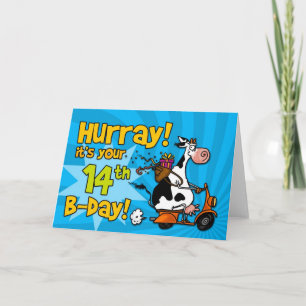 bd scooter cow - 14 card