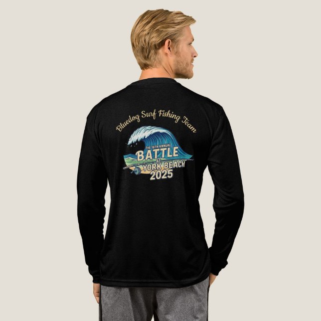 BD Surf BEIGE LETTERING Tri-Blend Shirt (Full Back)