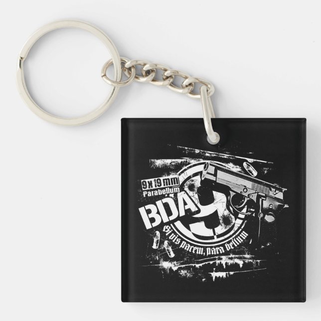BDA 9 Keychain Acrylic Keychain (Front)