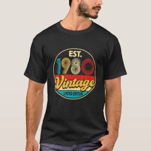 Bday 42 Year Old Vintage 1980 Limited Edition 42nd T-Shirt