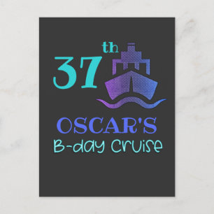 Bday Cruise Birthday Party Group Matching Postcard