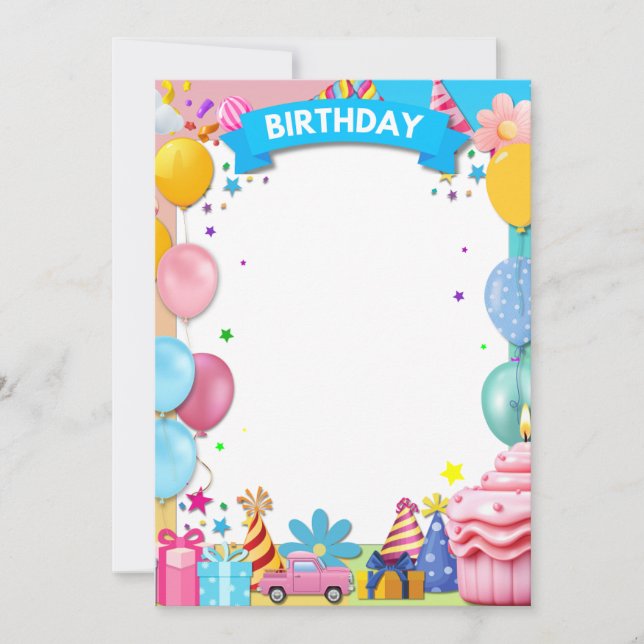 BDAY PARTY ANNOUNCEMENT (Front)