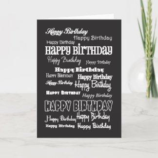 BDayBlack Card