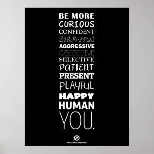 BE 12 Poster Large Blk