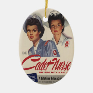 Be a Cadet Nurse Ceramic Tree Decoration