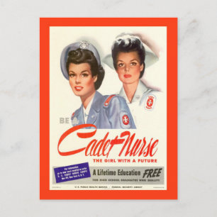 Be a cadet nurse : the girl with a future postcard
