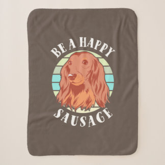 Be A Cute Sausage Dog Sherpa Blanket
