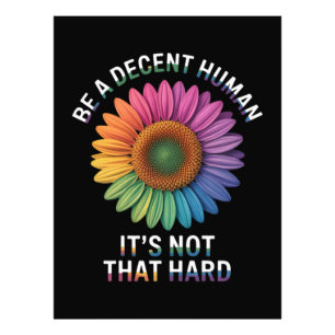 Be A Decent Human It's Not That Hard Photo Print