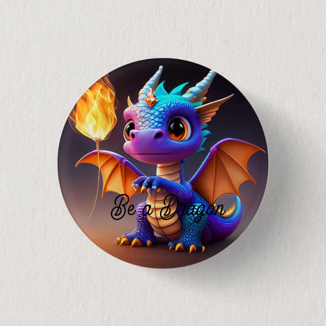 Be a dragon pin (Front)