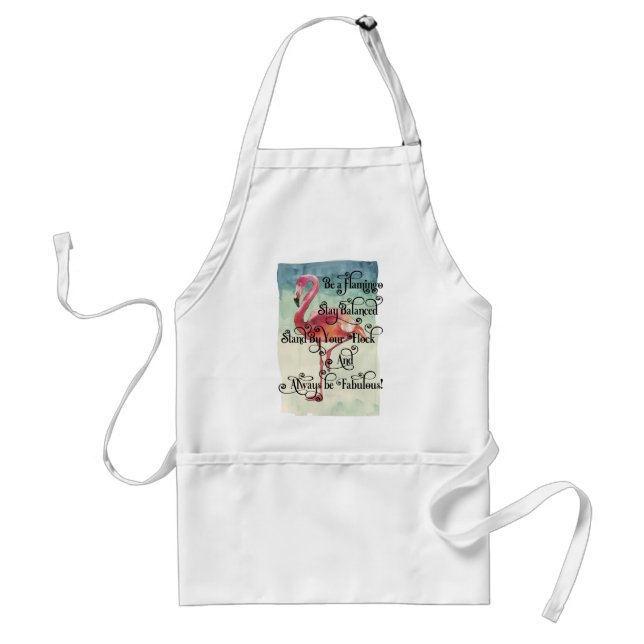 Be a Flamingo Stay Balanced Standard Apron (Front)