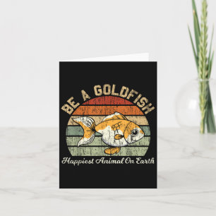 Be A Goldfish For A Soccer Motivational Quote Card