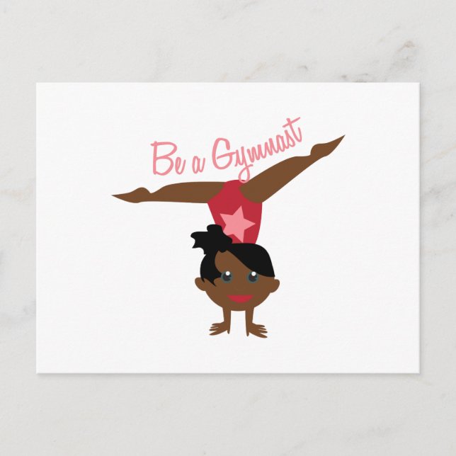 Be A Gymnast Postcard (Front)